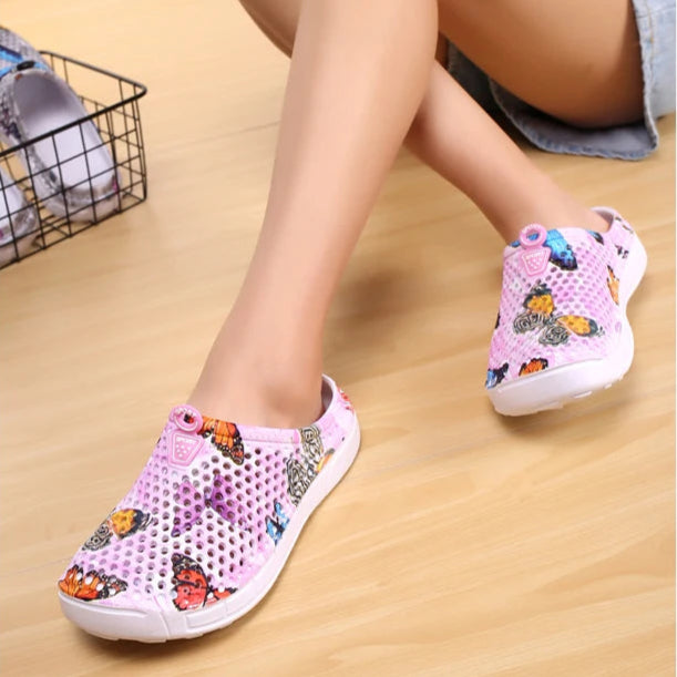 Sabot de Plage pour femme | Papillon Rose