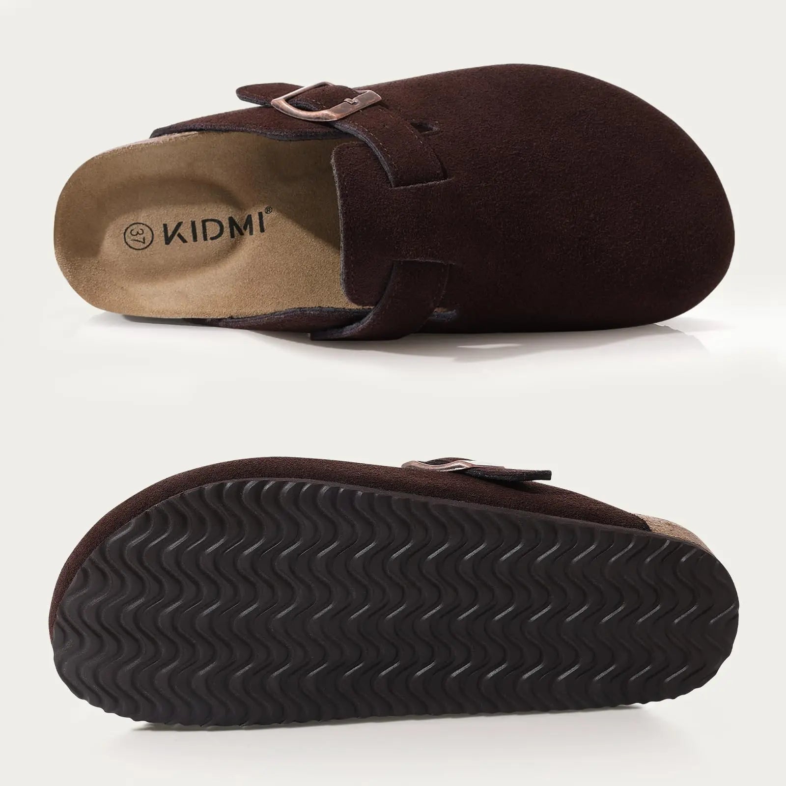Sabot Suède fermé | Marron Noisette