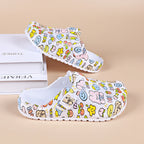 Sabot pour femme Suède en cuir | Papillon Blanc