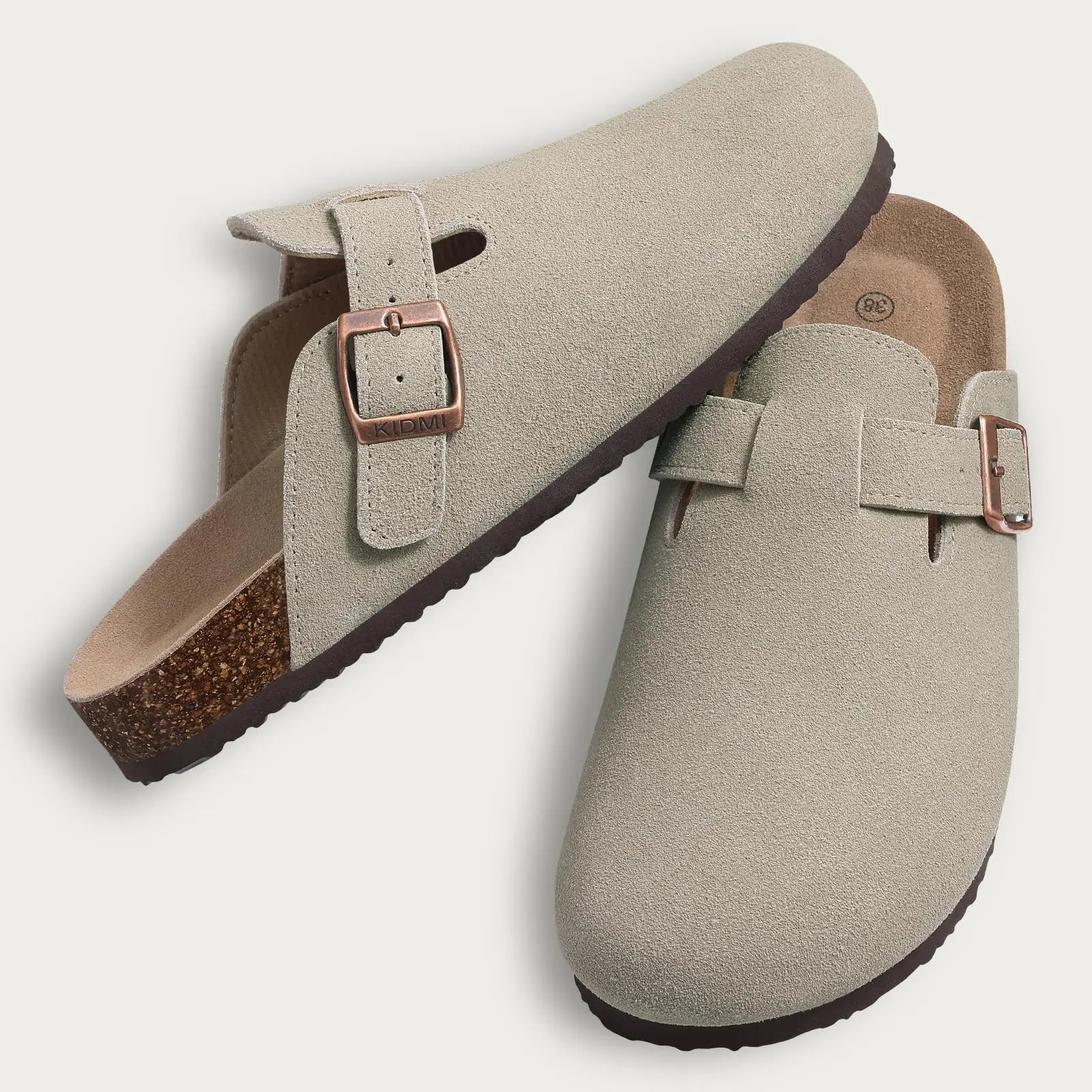 Sabot Suède fermé | Gris