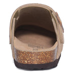 Sabot en cuir Suède Oslo fermé | Beige