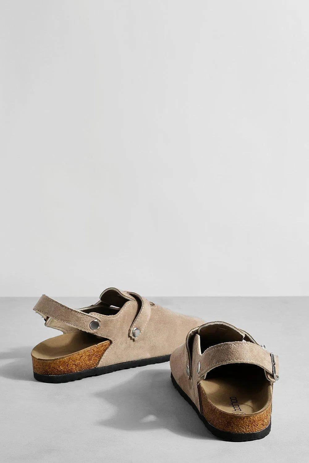Sabot en cuir Suède Oslo fermé | Mocha