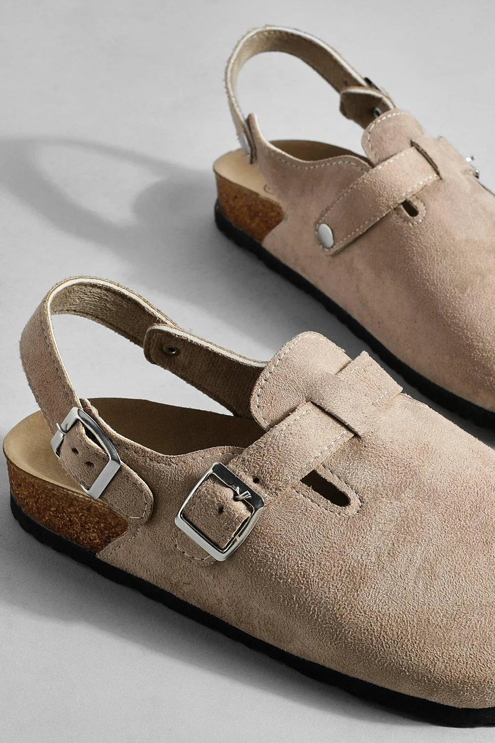 Sabot en cuir Suède Oslo fermé | Mocha